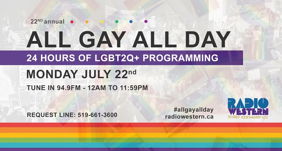 QueerEvents.ca - London event listing - All Gay All Day 2019