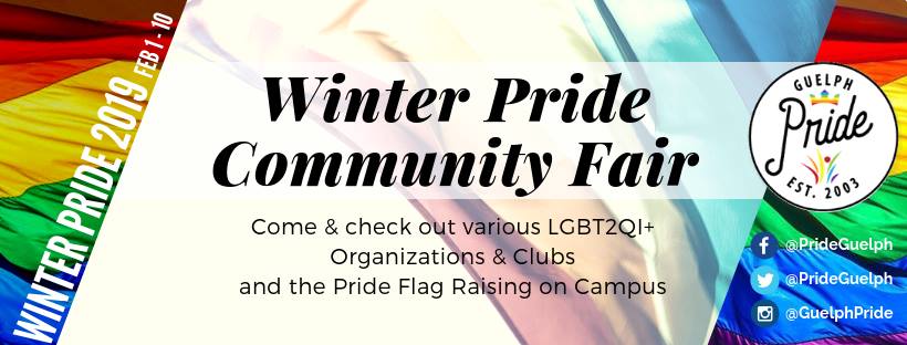 QueerEvents.ca - Guelph Pride event listing - Winter Pride Community Fair