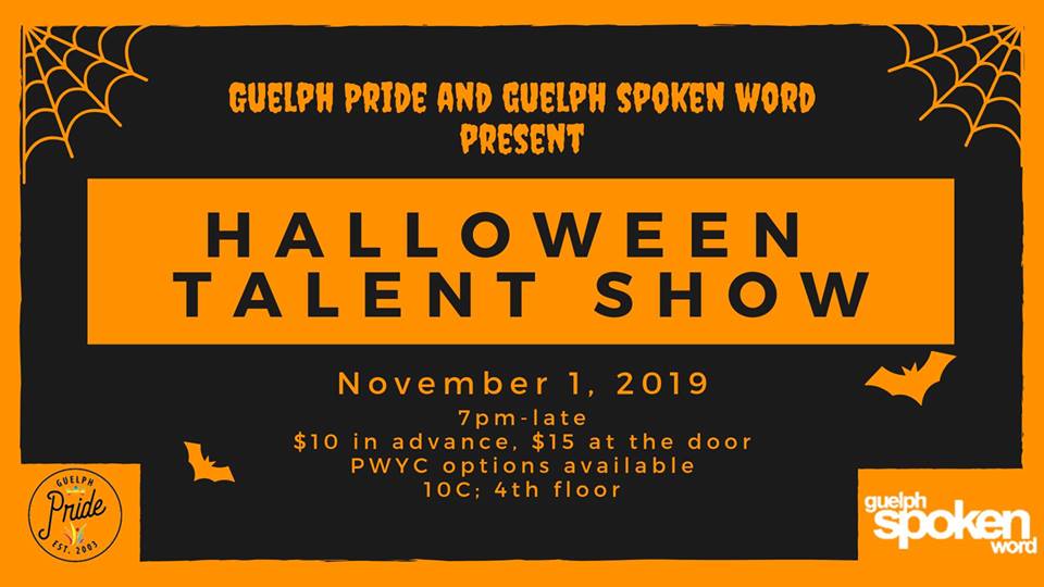 QueerEvents.ca - Guelph event listing - Halloween Talent Show