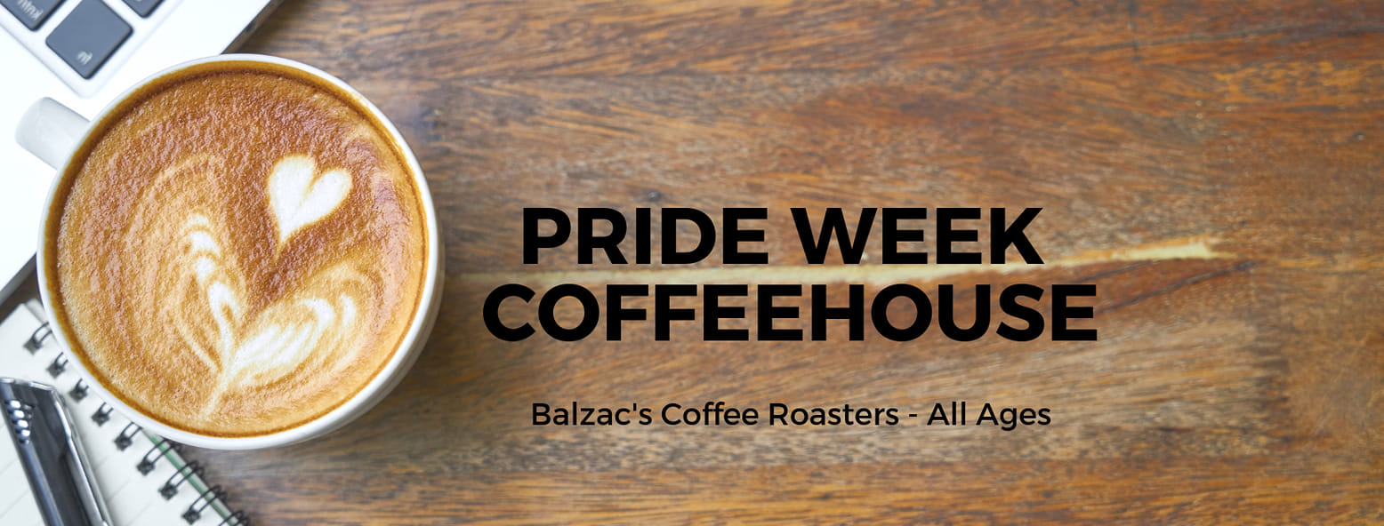 QueerEvents.ca - Kingston event listing - Pride Week Coffee House 