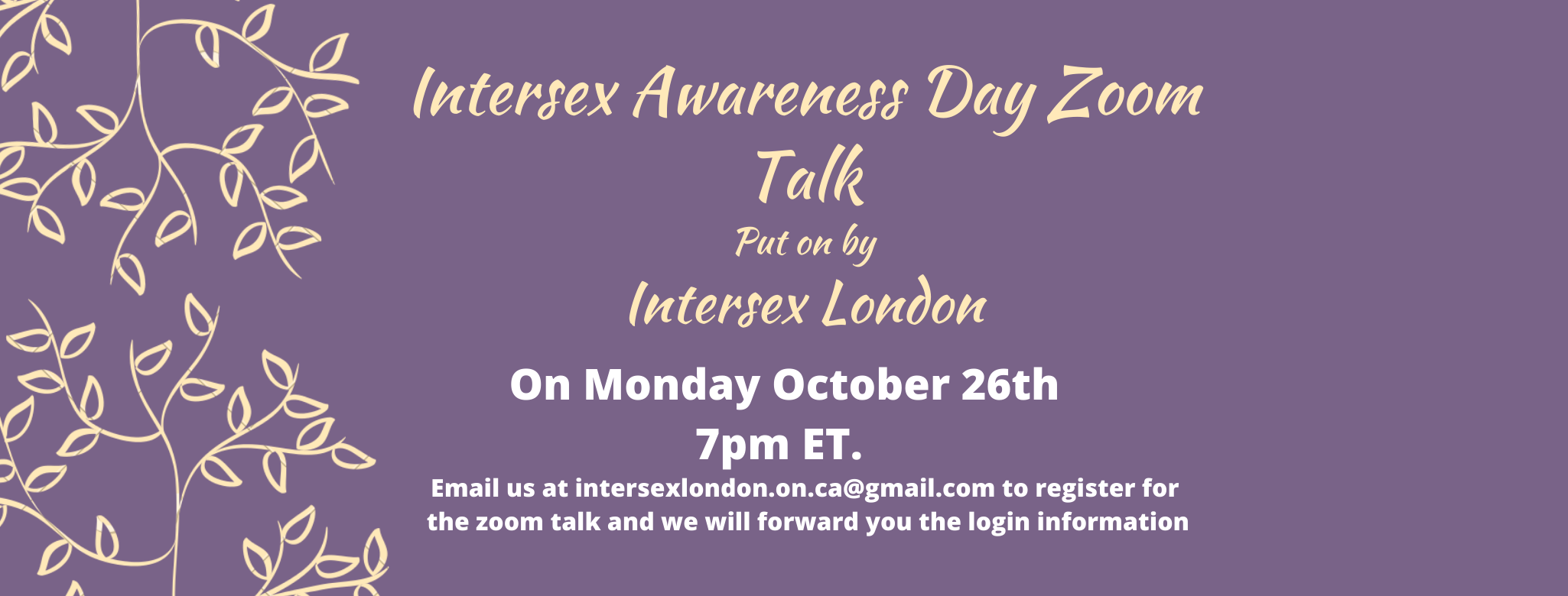 QueerEvents.ca - virtual event listing - intersex info session - oct 2020