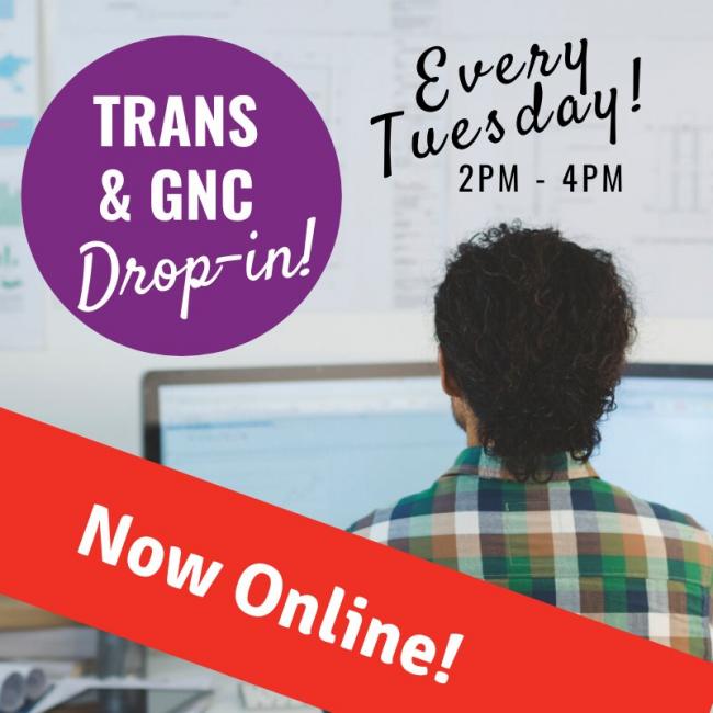 QueerEvents.ca - virtual event listing - trans and gnc virtual dropin