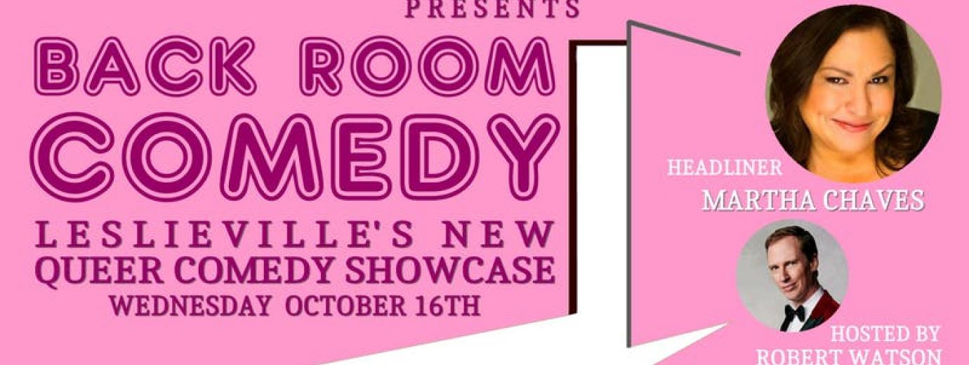 QueerEvents.ca - Toronto event listing - Back Room Comedy October 2019 