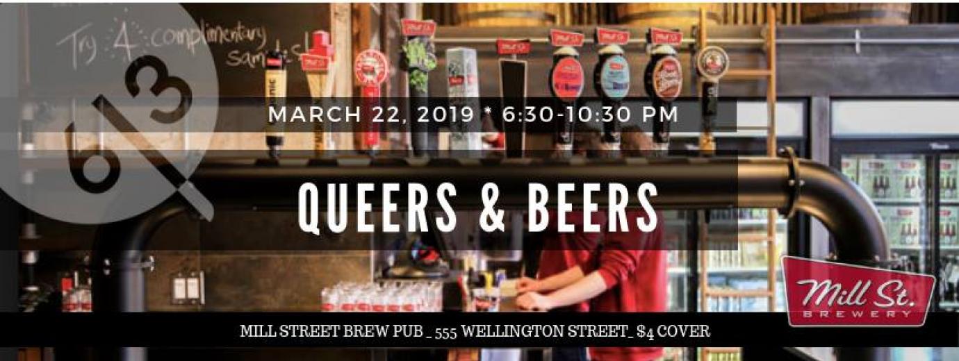QueerEvents.ca - Ottawa event listing - Queers & Beers March 2019