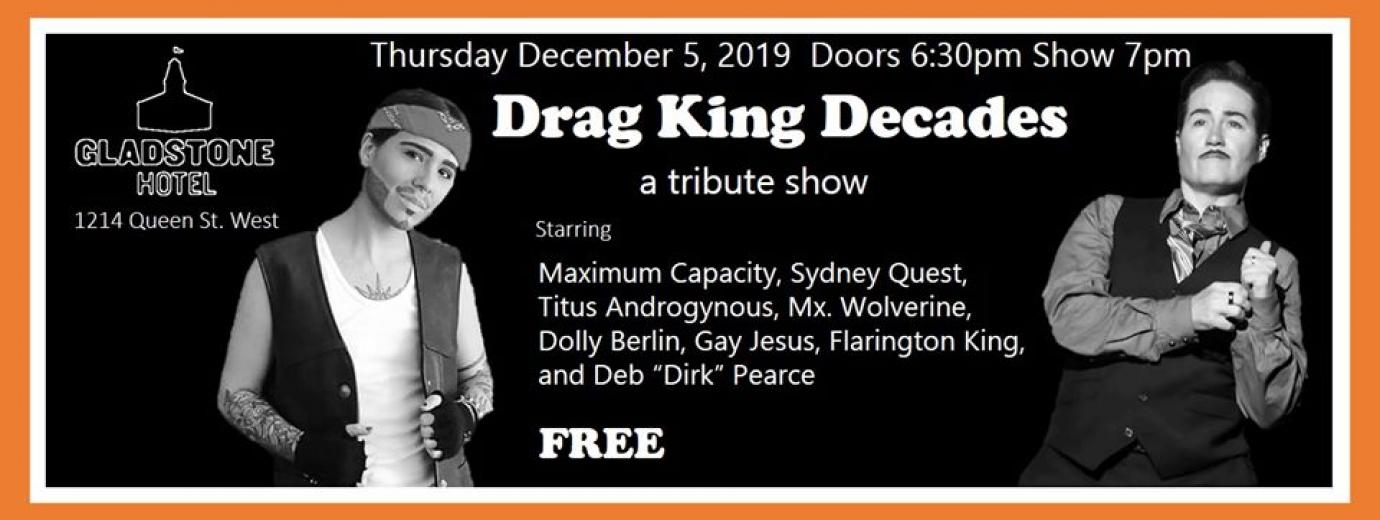 QueerEvents.ca - Toronto event listing - Drag King Decades