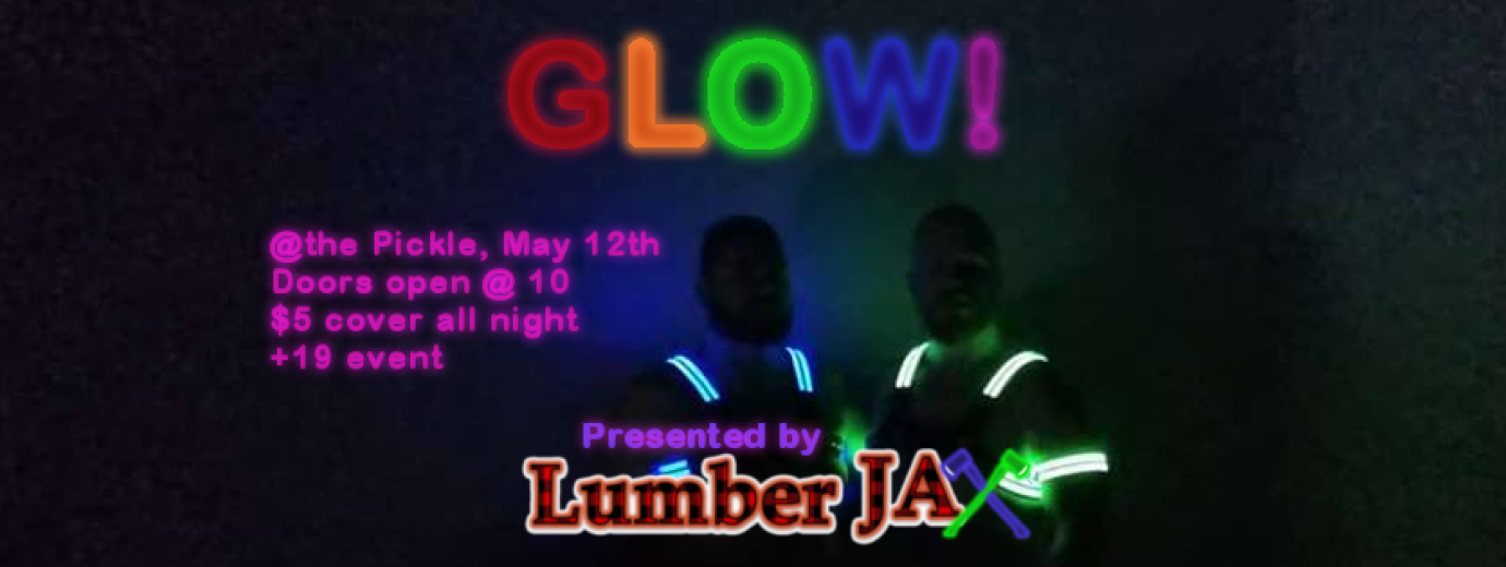 QueerEvents.ca - LumberJax Glow - event banner