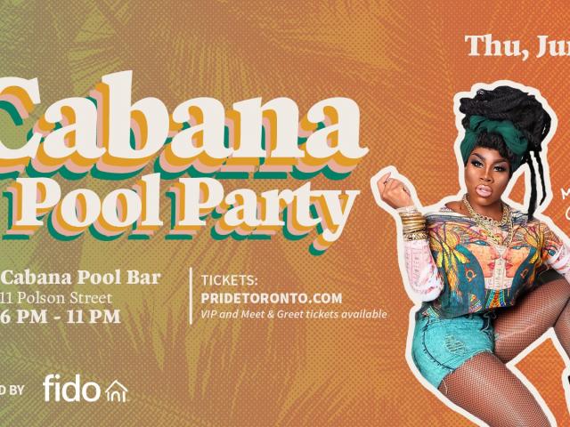 QueerEvents.ca - Toronto event listing - Cabana Pool Party Event banner
