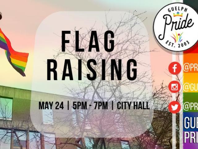 QueerEvents.ca - Guelph  pride event listing -  Flag Raising 2019
