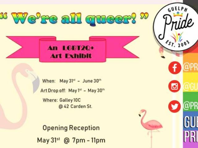 QueerEvents.ca - Guelph  pride event listing -  Queer Pride Art Show 2019