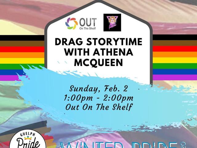 QueerEvents.ca - Guelph event listing - Guelph Winter pride 2020 - Drag Storytime
