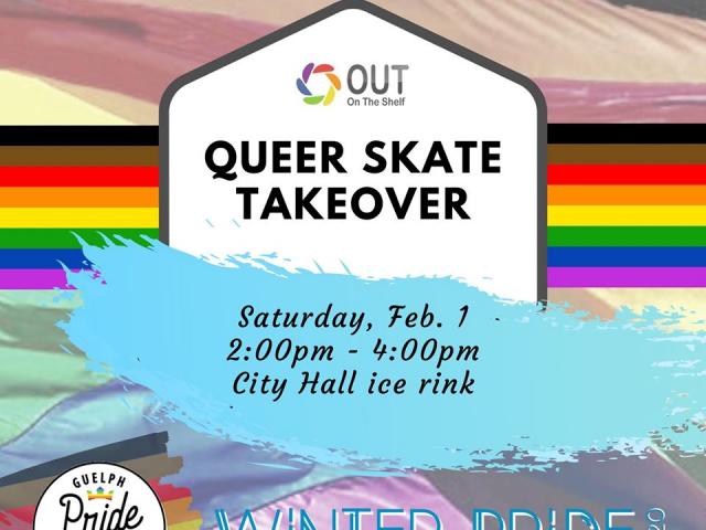 QueerEvents.ca - Guelph event listing - Guelph Winter pride 2020 - Queer Skate Takeover