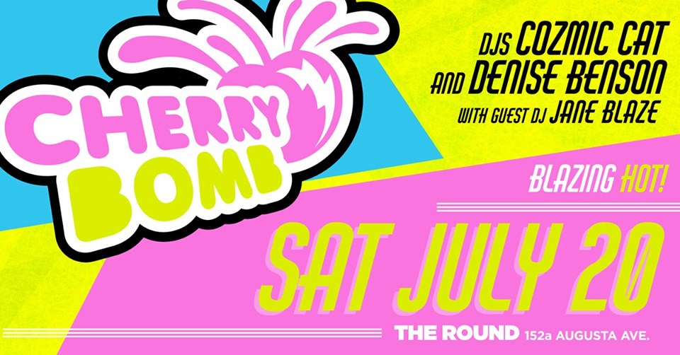 QueerEvents.ca - London event listing - Cherry Bomb - Monthly Social & Dance party