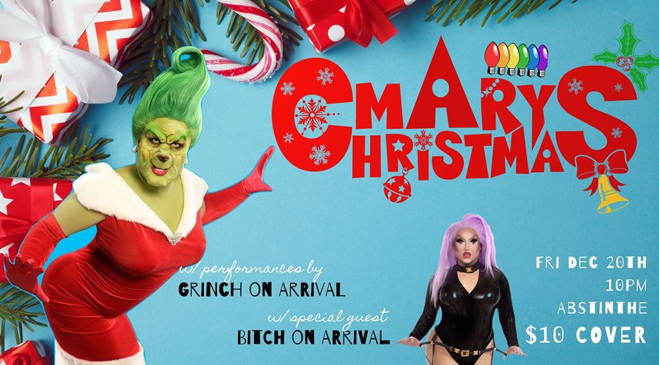 QueerEvents.ca - Hamilton event listing - Adam & Steve Mary Christmas - Drag Show 