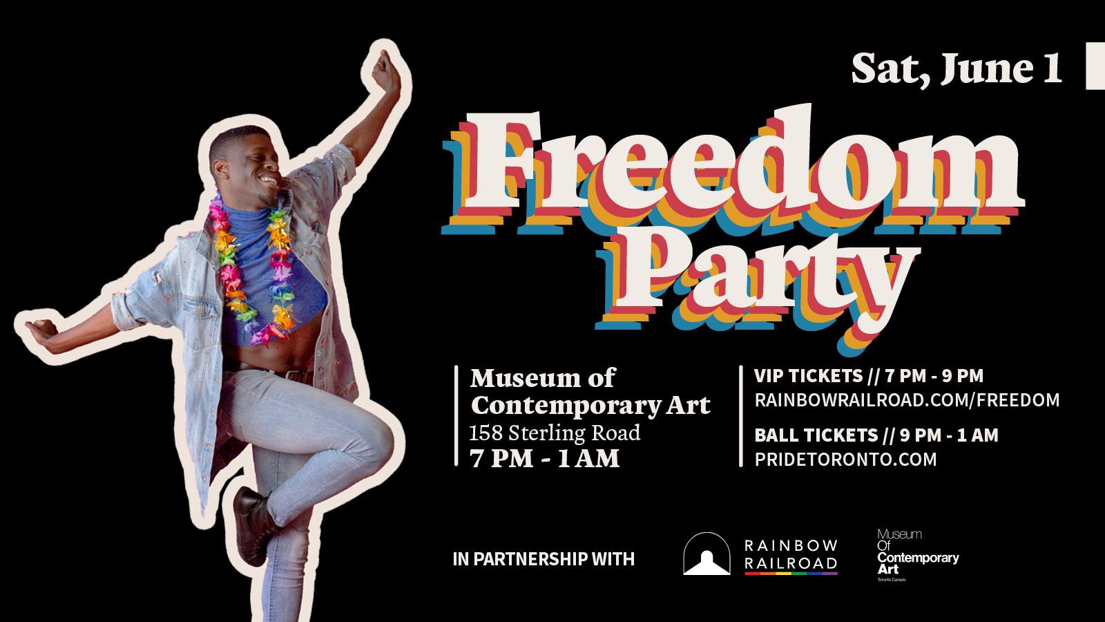 QueerEvents.ca - Toronto event listing - Freedom Party Launch party