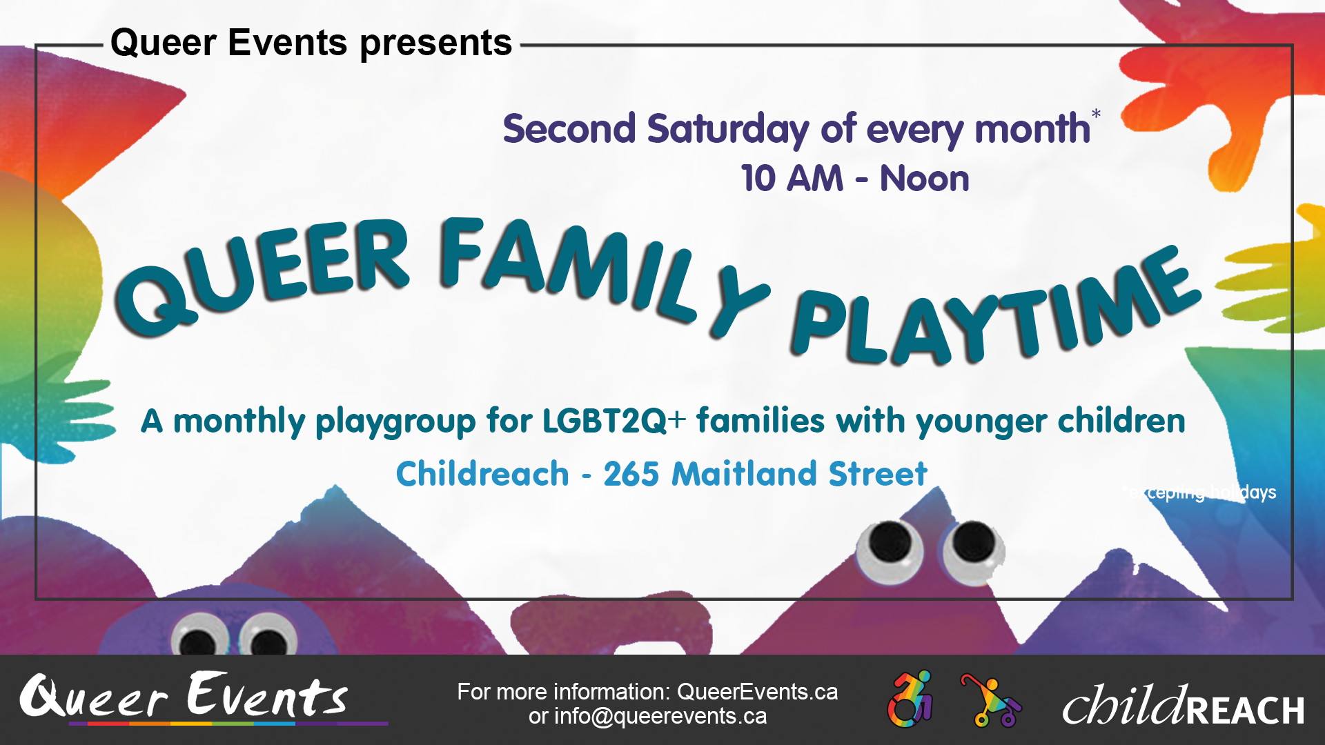 QueerEvents.ca - Queer Family Playtime - event banner