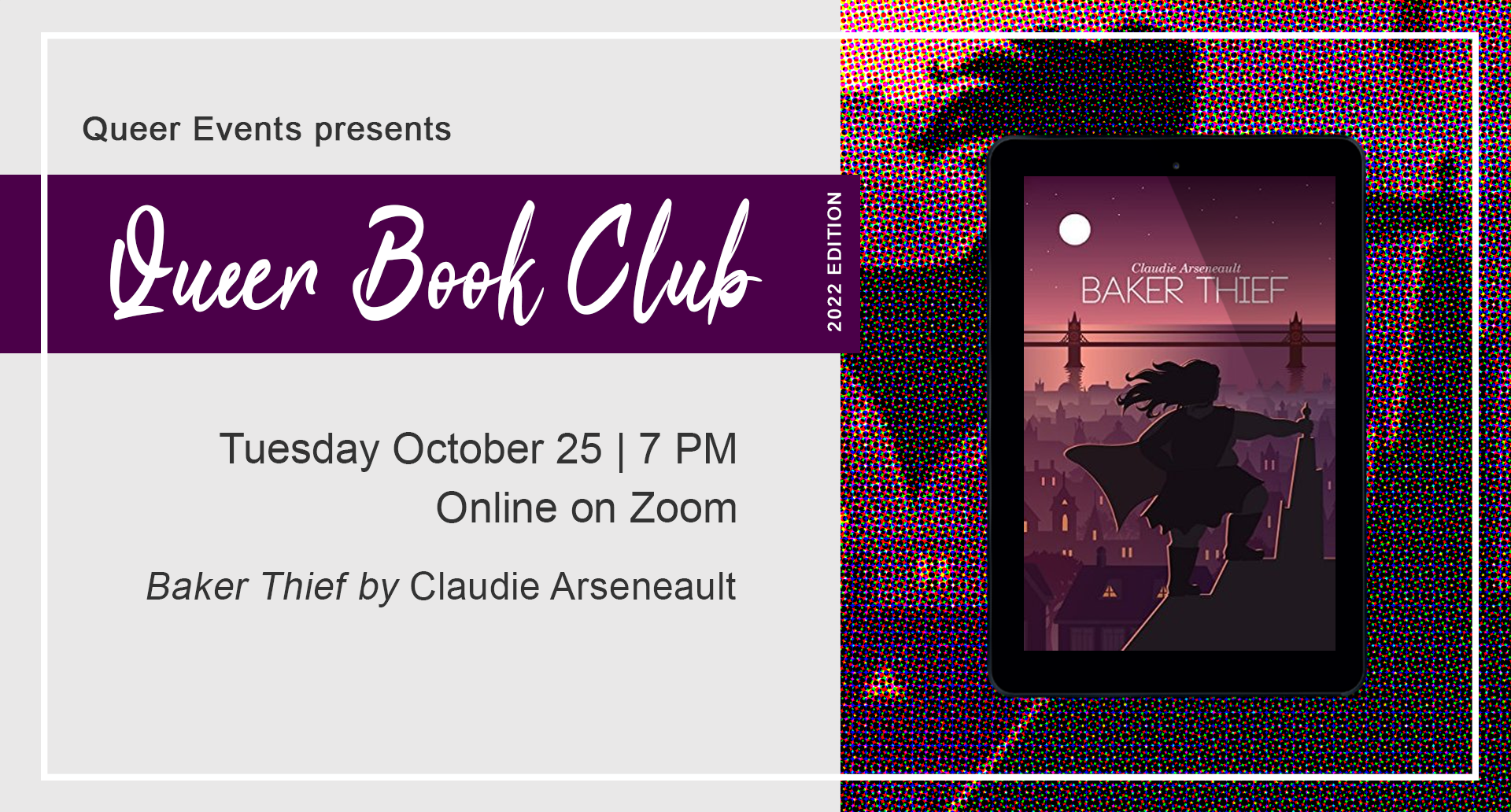 QueerEvents.ca - event listing - queer book club october edition