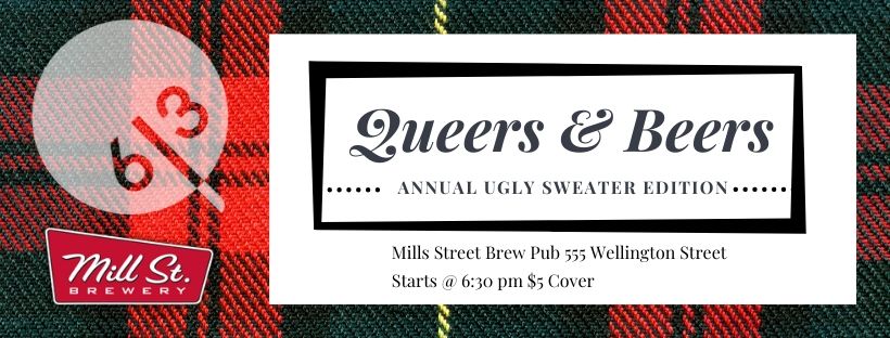 QueerEvents.ca - Ottawa event listing - Queers & Beers Annual Ugly Sweater Edition