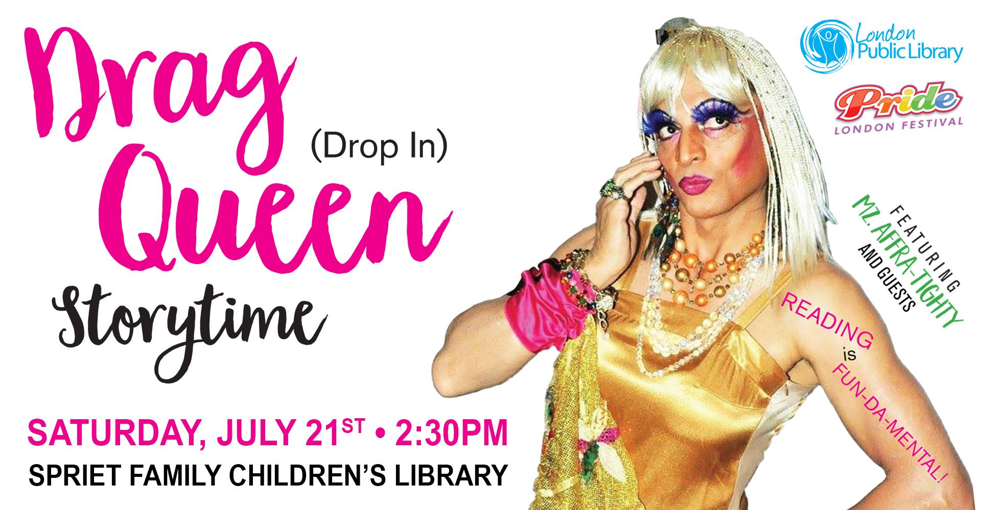 QueerEvents.ca - Drag Queen Storytime 2018 - event banner