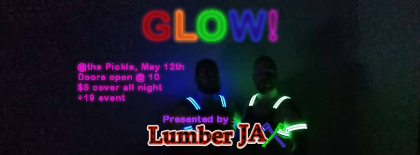 QueerEvents.ca - LumberJax Glow - event banner