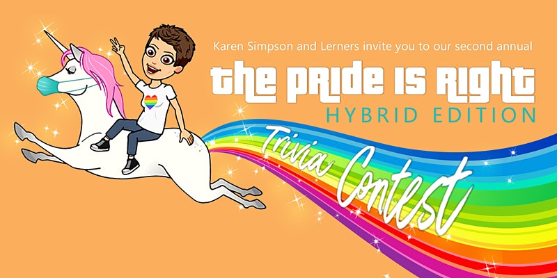 queerevents - virtual event listing - pride is right trivia contest july 2021