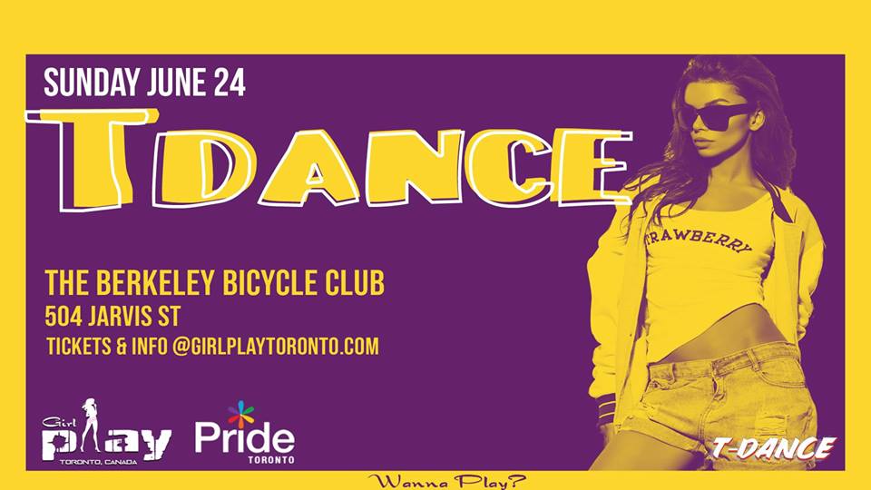 QueerEvents.ca - Pride T Dance 2018 - event banner