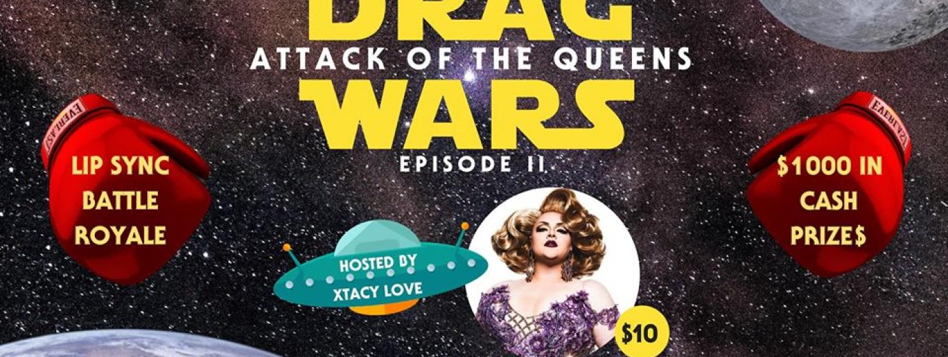 QueerEvents.ca - Hamilton event listing - drag wars - attach of the queens - event banner