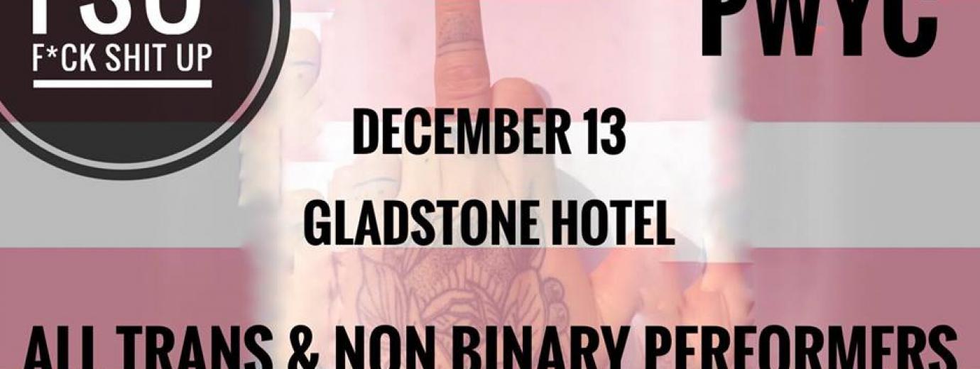 QueerEvents.ca - Toronto event listing - FSU - Trans & Non binary performers