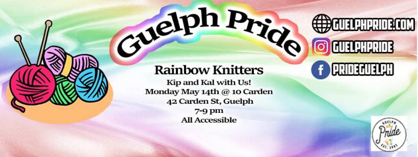 QueerEvents.ca - Guelph Pride - Knitters banner