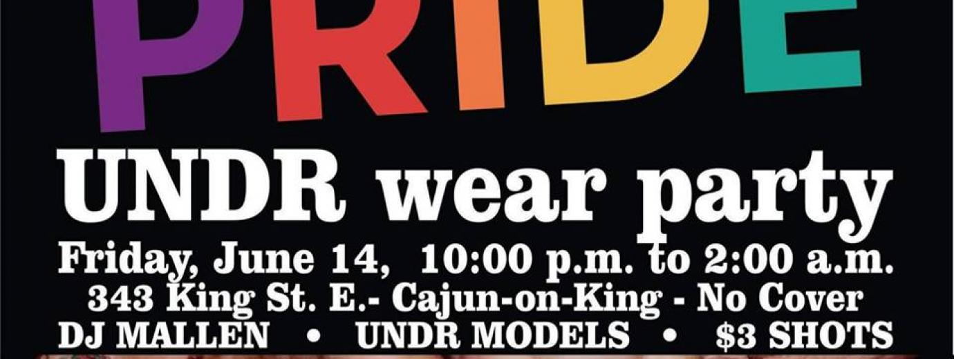 QueerEvents.ca - Kingston Pride Event - Undr wear party 2019