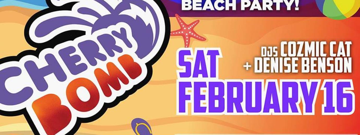 QueerEvents.ca - Toronto event listing - Cherry Bomb Queer Beach Party