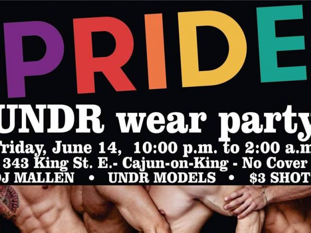 QueerEvents.ca - Kingston Pride Event - Undr wear party 2019