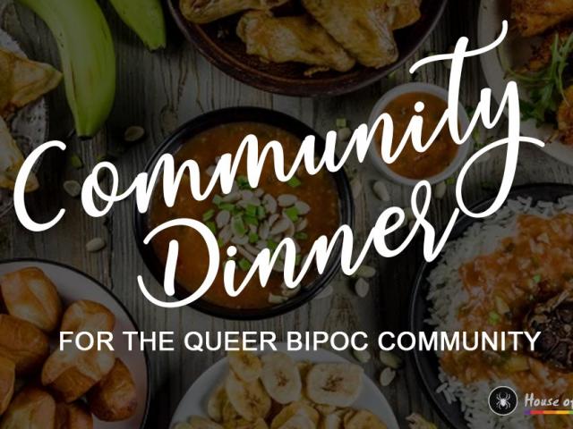 queerevents.ca - virtual bipoc event - queer community dinner